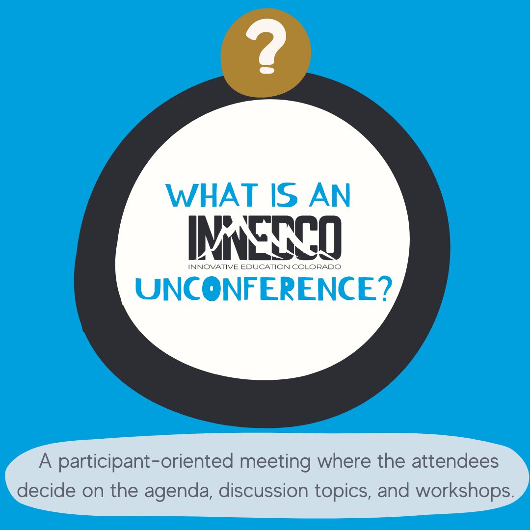 InnEdCO's tweet photo. We love a good Unconference and missed them so much! Thankfully, there's one coming up on April 30th so save the date and check out the link in our bio! #wealldecidetheagenda #gamifyyourclassroom #youhadmeatunconference #weareinnedco #innedco2022 #edcolo #edtech #edchat #k12 https://t.co/3jYgZ1tSPL