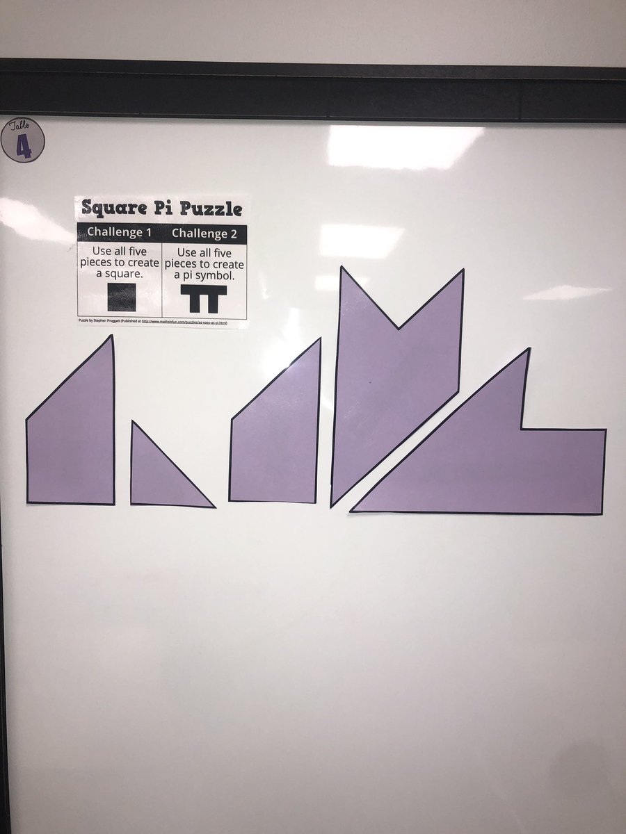 MrsStrole's tweet image. Pi Day✔️
🧩#thinkingclassroom tangram puzzles is ready 
💭hallway @openmiddle inspired Pi Day challenge is ready 

March Madness✔️
📈of the week ready
🔎bracket challenge math activities hung in the hallway

@FJHChargers come to the C hallway to check them out‼️

#seeingmath