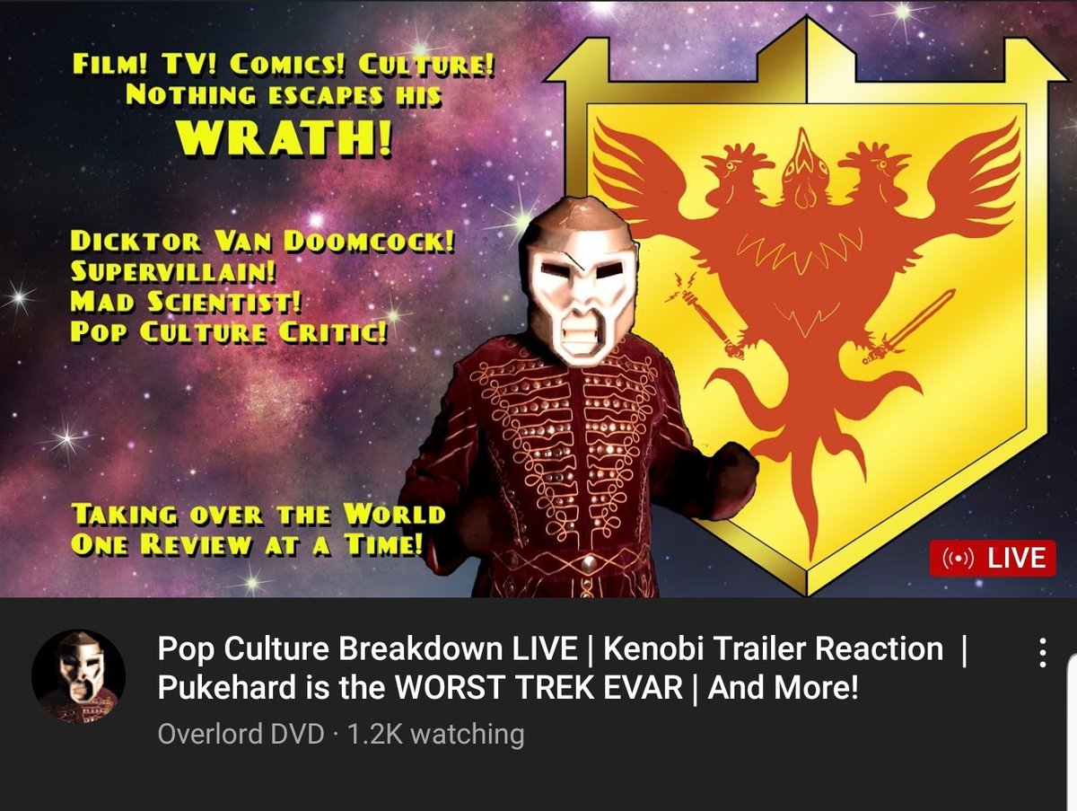 GNinjuh's tweet photo. ๐ธDOOMCOCK๐ PRESENTS
POP CULTURE BREAKDOWN ๐ดLIVE
#Kenobi Trailer Reaction | #Pukehard Is The WORST Trek EVER
BREAKING IT:
@doomcock
#CoraonWIR
#Kelvington
#GaryAmbrosia
#KamranPasha
@MrNailsin
@MikeCanulSJ
@network_echo
#Doomcock
#PopCultureBreakdown
https://t.co/SkUm7RSlhe https://t.co/cgexNBMTGZ