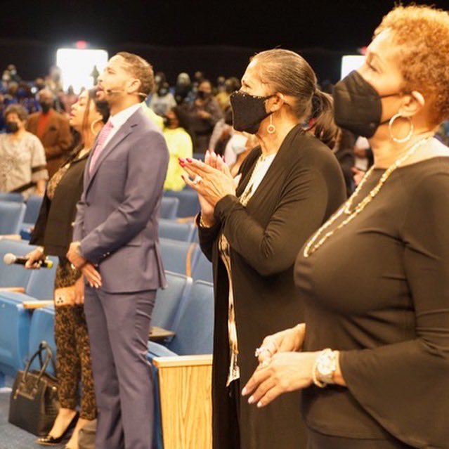 eifministries's tweet photo. Welcome Back! The congregation has waited for church to re-open and now the time has finally come. We are excited to open the doors & group worship can begin again! https://t.co/UqVL6spNVk #WelcomeBack #FaithDome #InPersonService #SundayLive #FredPriceJr #MrsAngelPrice #CCC #EIFM https://t.co/TWrgwHmDY9