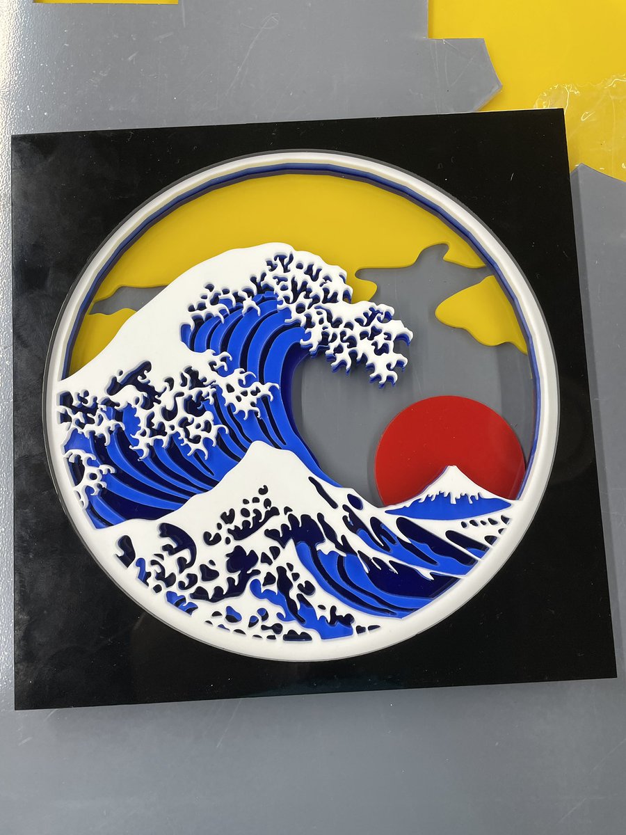 mabycraft's tweet photo. This is a series of laser cut acrylic panels created by one of our senior students in design independent study. This is amazing. #lasercut #makerspace #artist #kispride https://t.co/I2gLjuSsbO