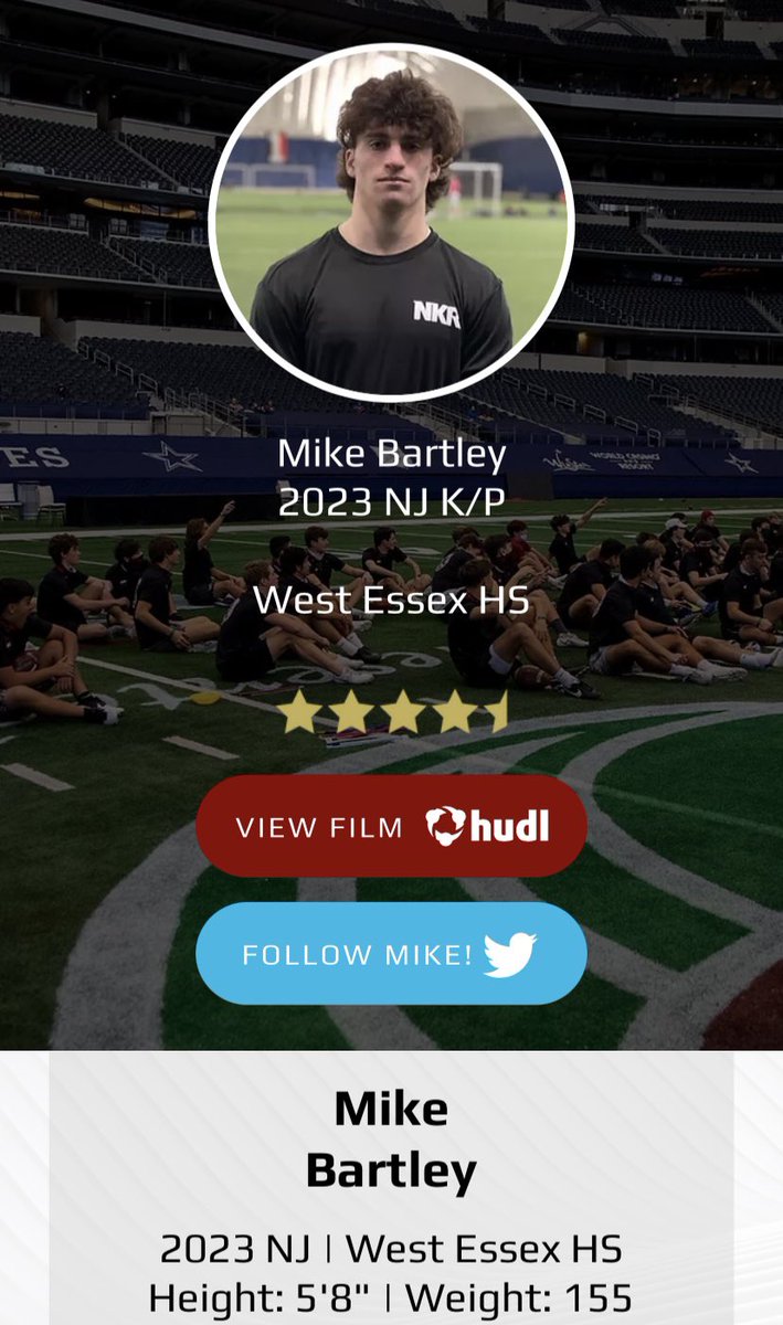 MikeBartley19's tweet photo. Blessed to be ranked a 4.5⭐️. More work to be done @WEHS_FB https://t.co/GSjEArAY1s