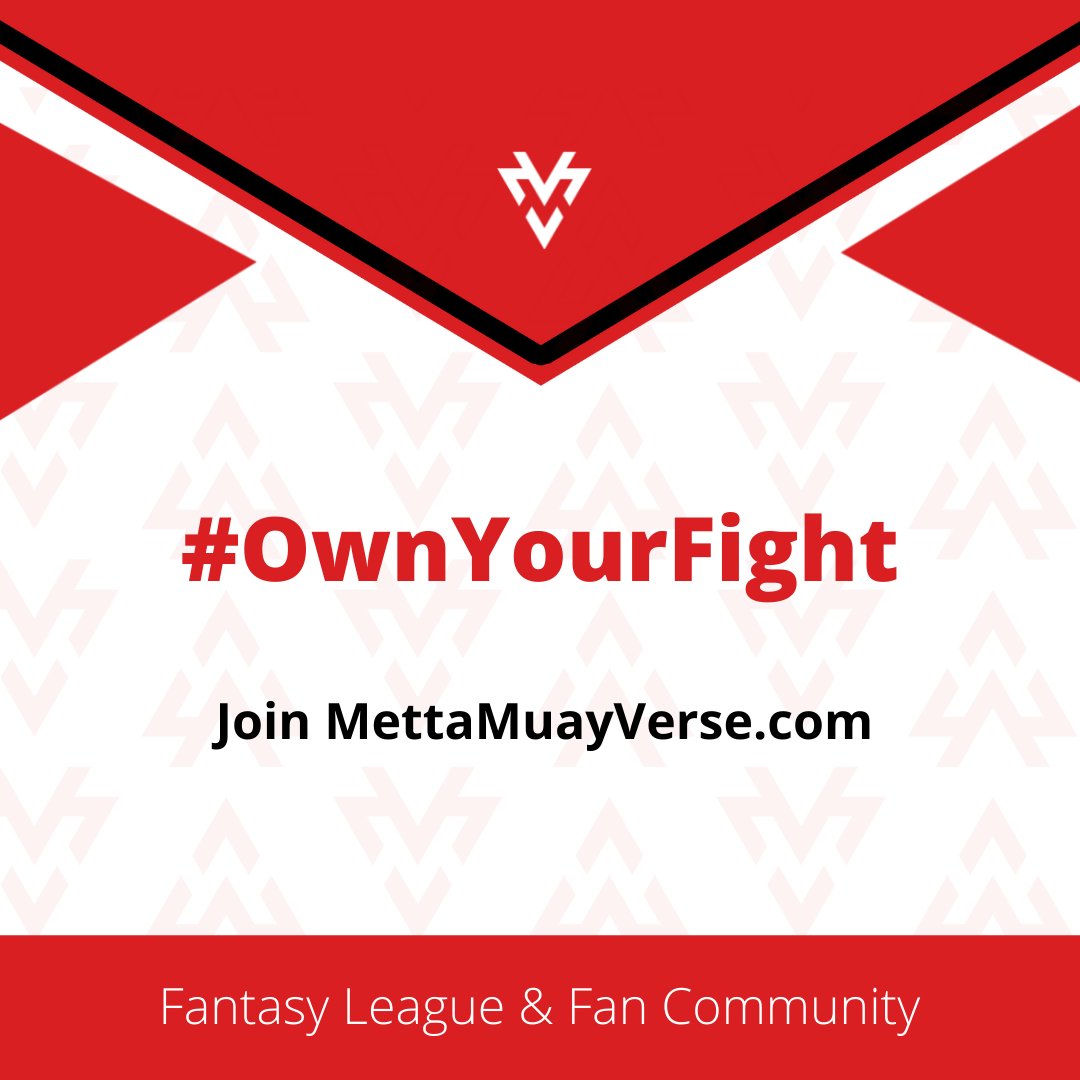 MettaMuayVerse's tweet photo. Get in the virtual ring and manage your own team of fighters! 

At https://t.co/J7pDQBKEnX, a fan community and fantasy league is waiting for all Muay Thai, Kickboxing, MMA and Boxing Fans.

#mettamuayverse #ownyourfight #muaythai #thaiboxing #kickboxing #mmafighter #martialarts https://t.co/3gEv1zr5me