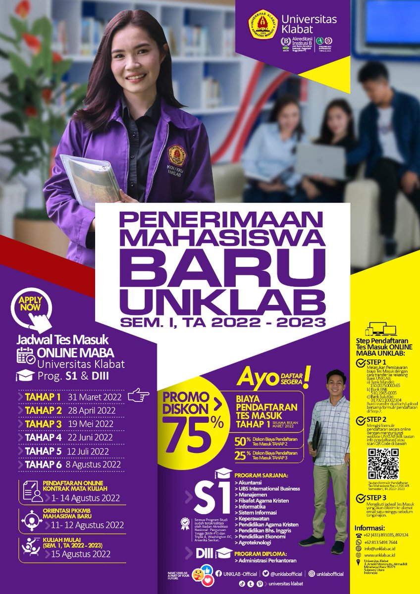 UNIVERSITAS KLABAT tweet media