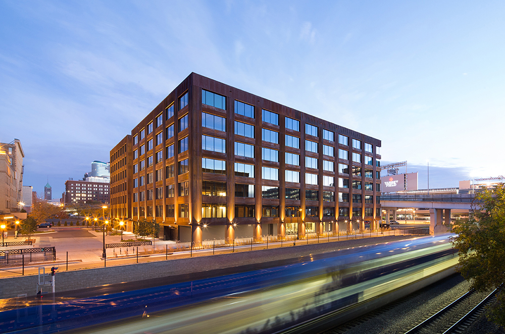 Cobylefko's tweet photo. If we're serious about the climate crisis, we have to reconsider how we build, as construction &amp; the operation of buildings comprise 15% of global emissions, &amp; 1/3 of energy usage.

Projects like T3 in Minneapolis are doing just this. It's the first mass timber office in the US. https://t.co/l4G5nS42KB
