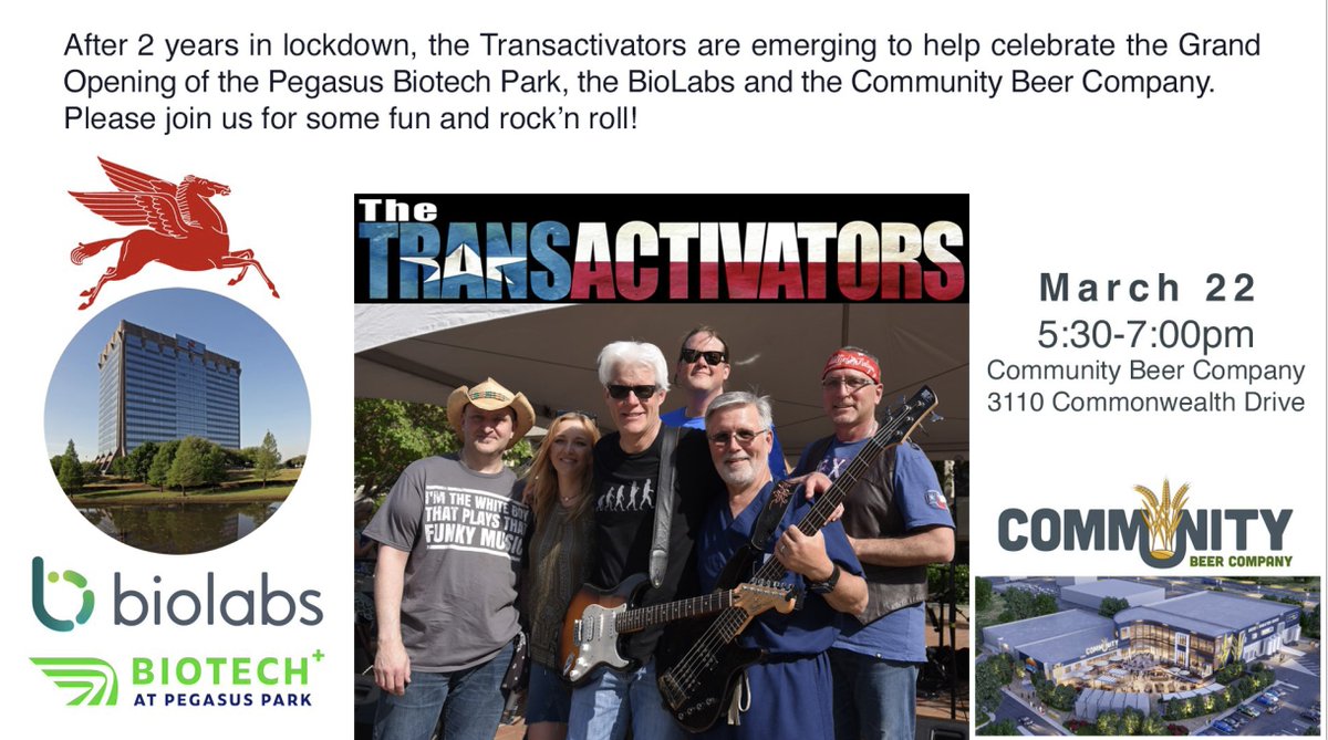 'It's been a long time since we rock and rolled.' The Transactivators are looking forward to seeing our fun friends on March 22! Rock on! @GDDgradprogUTSW @CRSM_UTSW