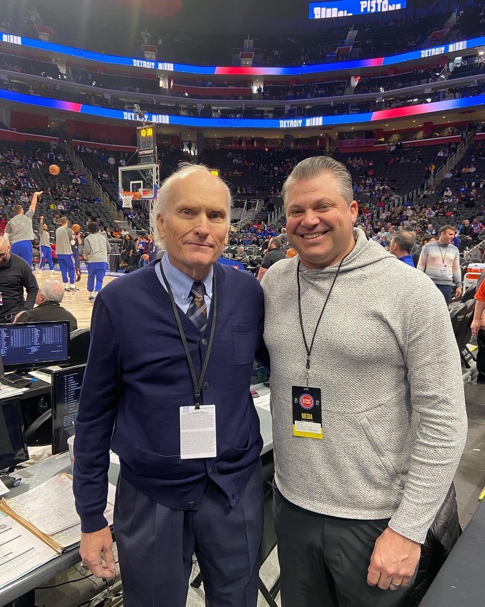 Detroit4lyfe's tweet photo. Holy mackerel, proud of brother from another mother @Bushleague22 on his pro debut today calling the Pistons on 97.1 alongside the legendary Mark Champion. A lot more to come! https://t.co/7XPj8KqPa2