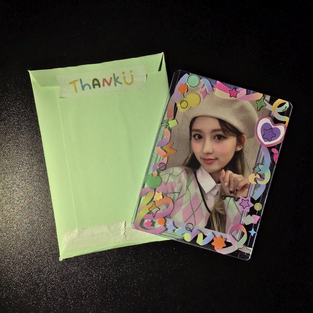 yujwons's tweet photo. ๊ฐ #iveopenedmail . . . 031422 ๐ #snarfcart_fb @snarfcart ๊ฑ
got my first gaeul pc <3 thank you so much for the easy transaction, freebies, & for the free sf, as you have let me pickup my item. thx also for the free designed toploader! โป https://t.co/EBszM7JkgK