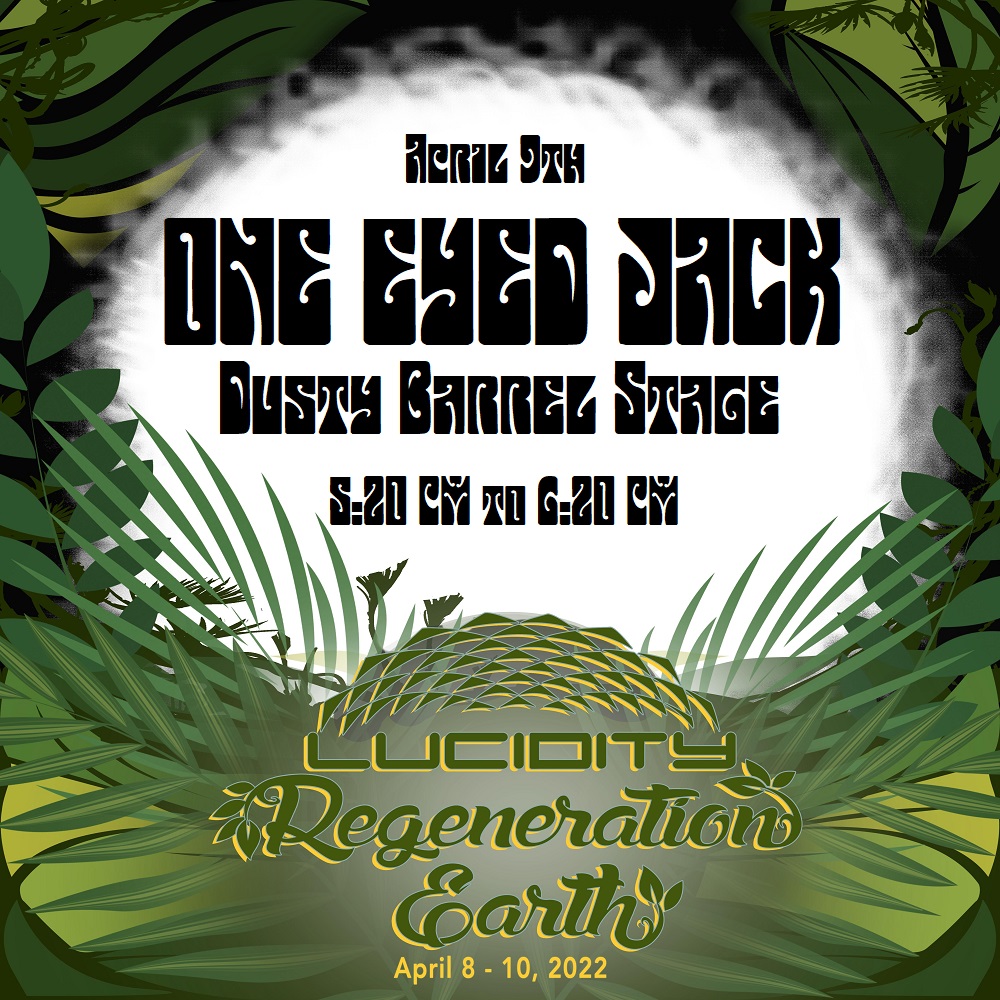 oneeyedjackvid1's tweet photo. LUCIDITY FESTIVAL
Our performance is SAT April 9th the Dusty Barrel Stage 
We're performing from 5:20 PM - 6:20 PM 
https://t.co/fog3BV70iB https://t.co/tqw3qMPLX6