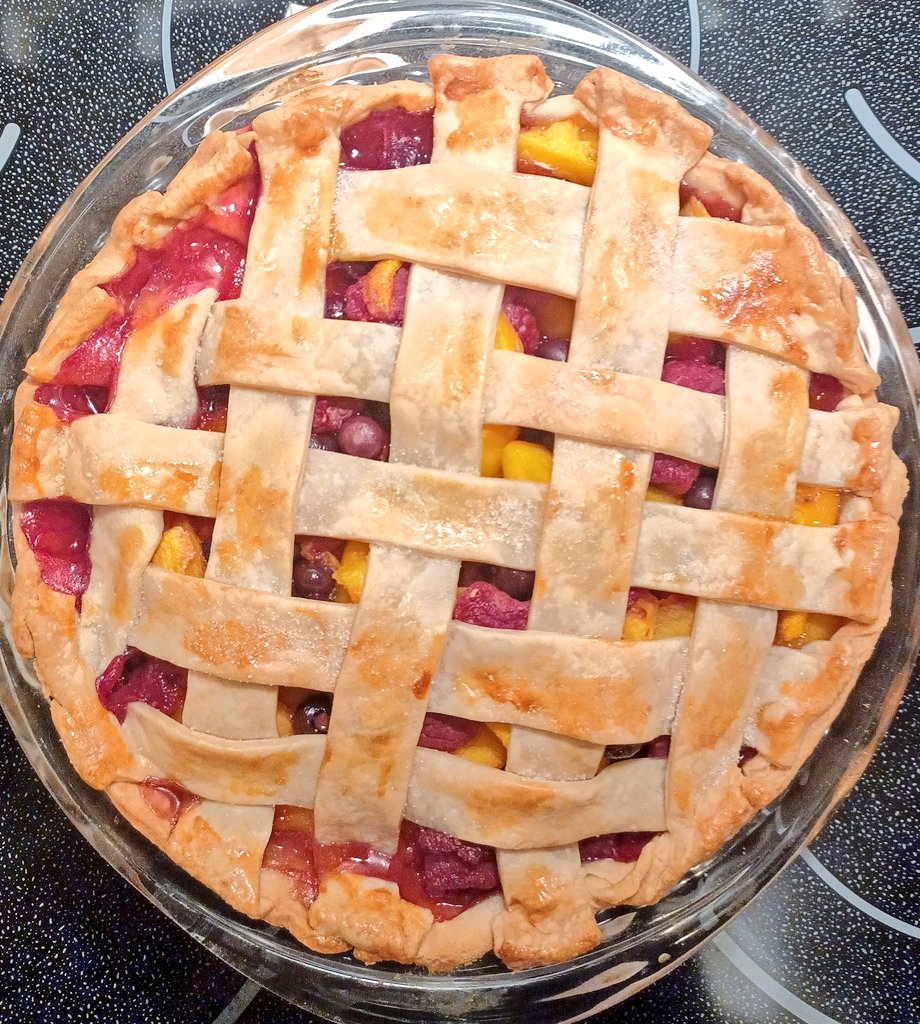 SBGriffie's tweet photo. I'm having an existential moment over the number of pies being baked (and bought, lbh) by teachers across the US tonight. #piday2022 Tks @MissDeeReads and @kara_turner_ for organizing! ❤ https://t.co/W1p90VF0iV