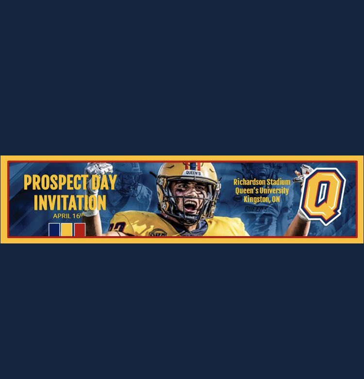 Noah Brinham (@noahbrinham) on Twitter photo Thankful to be invited to <a href="/Queens_Football/">Queen's Football</a> prospect day!
Thank you @CoachCamD for the invite! Thankful to be invited to <a href="/Queens_Football/">Queen's Football</a> prospect day!
Thank you @CoachCamD for the invite!
