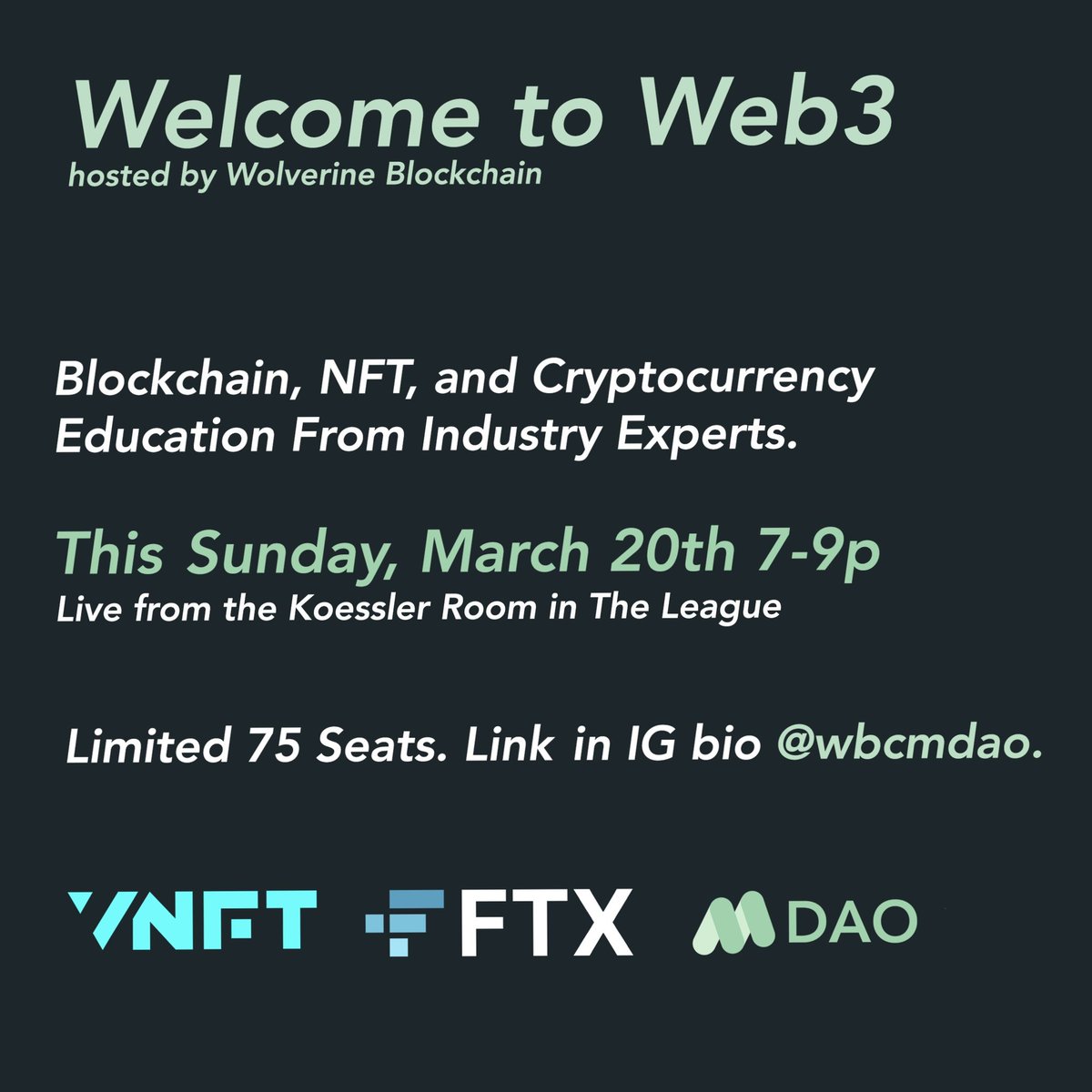 WolverineDLT's tweet photo. Limited to 75 seats. 

https://t.co/5mIHFEqYKK https://t.co/mi8DuYFKlL