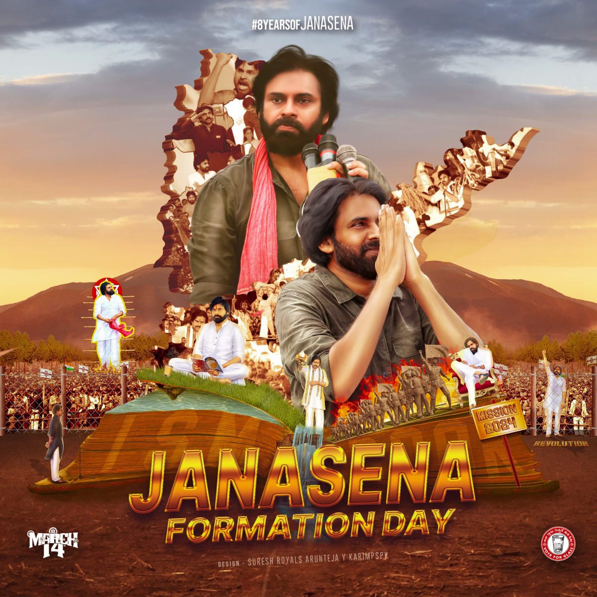 MeherRamesh's tweet photo. May the Force be with you Always ✊🏻peoples leader @PawanKalyan ✊🏻
@JanaSenaParty formationday wishes ✊🏻 
#Janasainiks #ChaloAmaravathi 

#జనసేన_ఆవిర్భావ_సభ 

 #JanaSenaFormationDay https://t.co/AGWEupxbgL