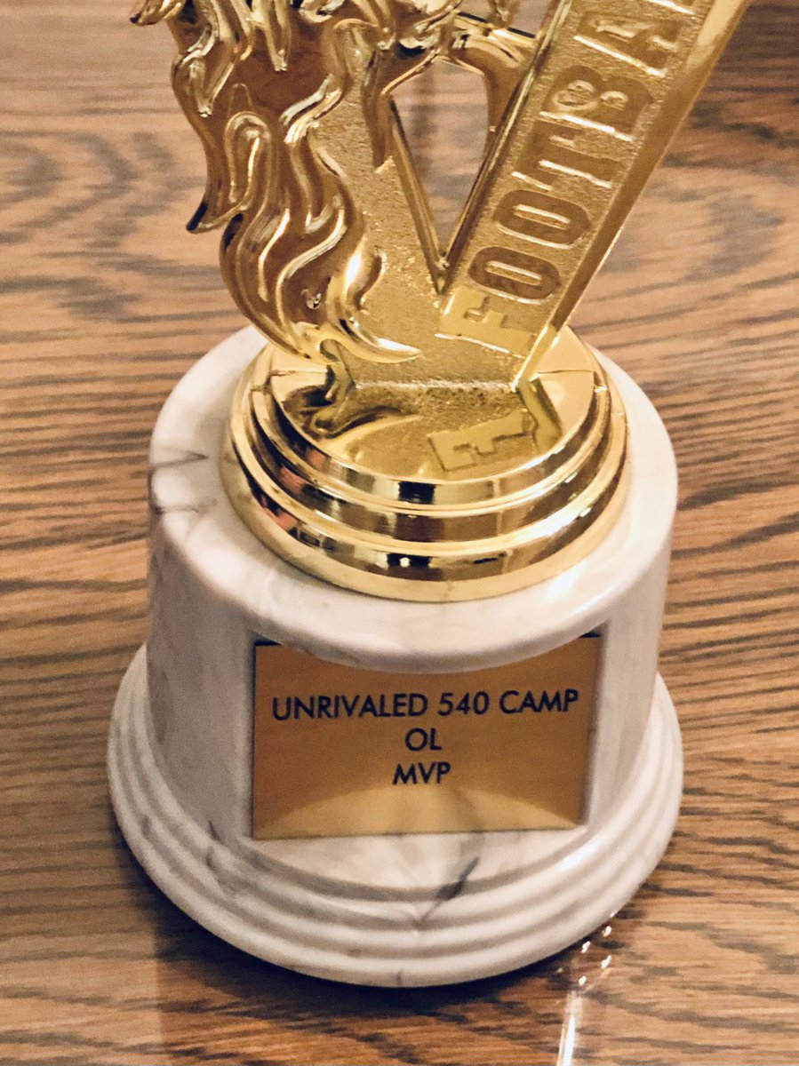 Honored to be named OL MVP at the <a href="/Unrivaled540/">Jermaine Johnson Sr. (540) Unrivaled Director</a> <a href="/ProcessExposure/">Unrivaled Process Exposure Inc.</a> Combine &amp; Camp. Thank you to the outstanding coaching staff, amazing competitors and overall professional experience. <a href="/CoachP_eterson/">Coach P 🍎🏈📚🎓CoachesHelpingCoaches</a> <a href="/ZybekSports/">Zybek Sports</a> <a href="/FootballLangley/">Langley Football</a> #BeUnrivaled