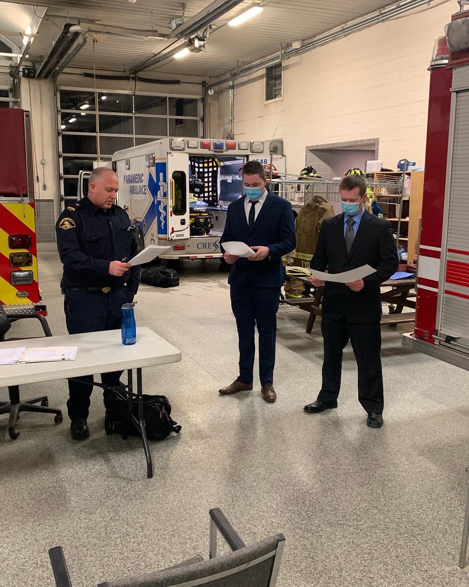 BrockvilleFFs's tweet photo. Huge congratulations to our newest members, Matt Worden and Jarred Salisbury!! We hope the people of Brockville like them as much as we do #bpffa #opff #iaff https://t.co/ypx5F0tOVV