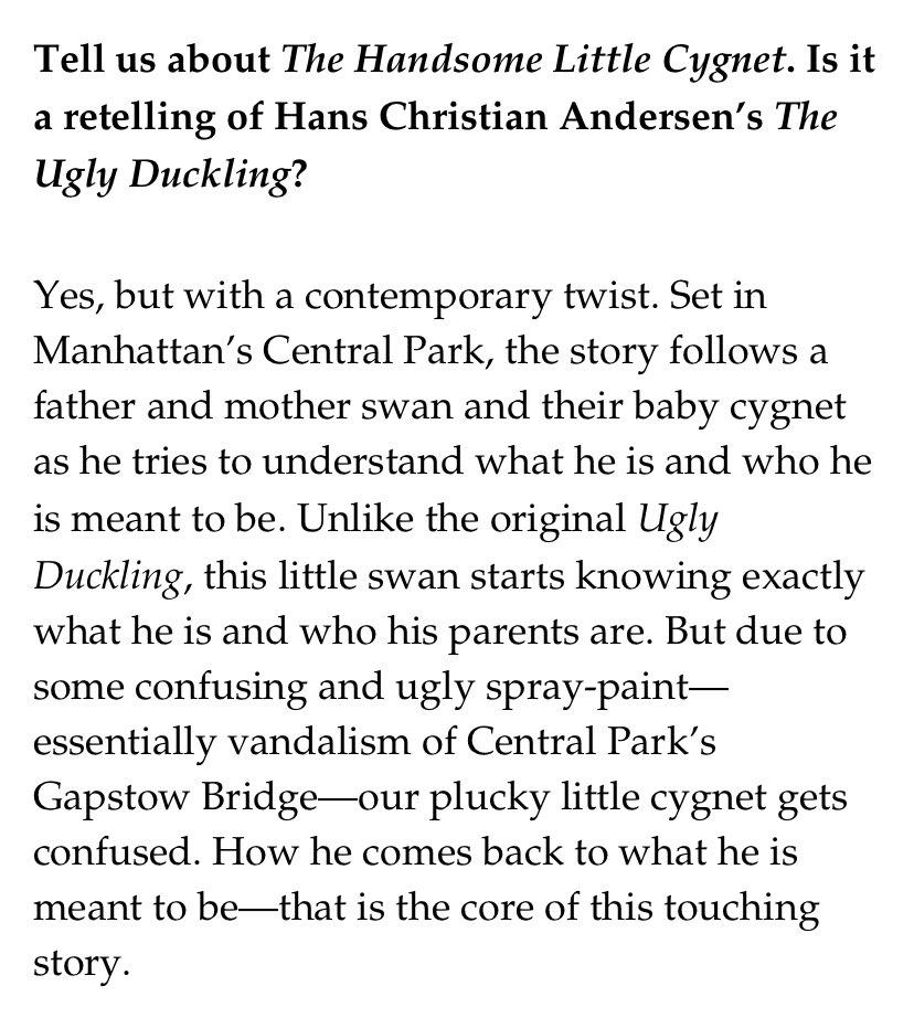 MTMehan's tweet image. A few clips from my interview with @CityJournal about my kids book, The Handsome Little Cygnet, which is beautiful art to help kids in a chaotic war waged on their healthy, natural identity. city-journal.org/matthew-mehan-…