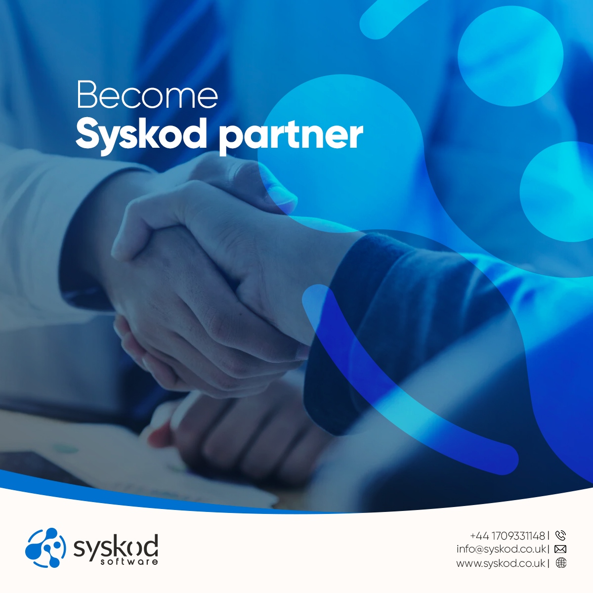 syskod_uk's tweet photo. Visit our website for Partnership network. Our team will be happy to answer any questions. Don't hesitate to contact us.

Get in TOUCH with a specialist today, here's how: 👇

🖥️ Visit us: https://t.co/J4IPmH8kEM 
✉️ Email us: info@syskod.co.uk https://t.co/hIeoLY23z6