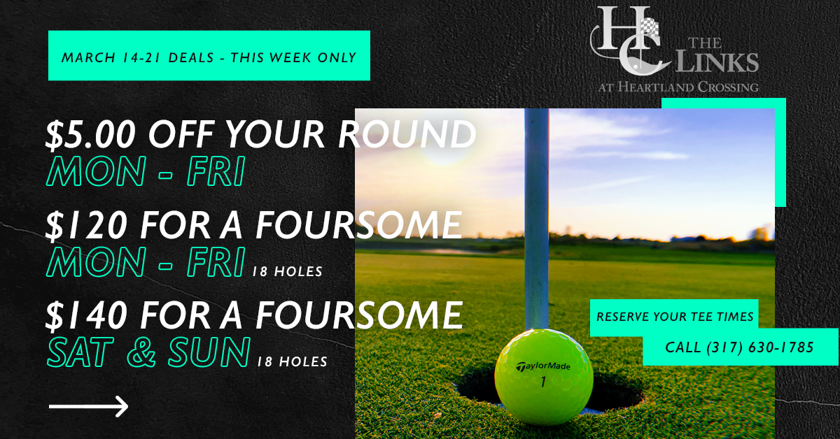 Looks like a good week for some spring golf!  If you haven't played here in a while - come check us out!#theLinksatHC #Golf
