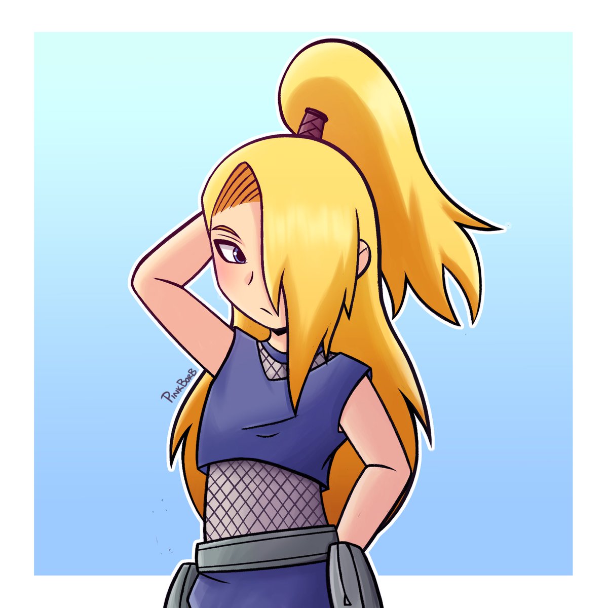 PinkBorb's tweet photo. Using Clip Studio Paint for the first time🌟

#Deidara https://t.co/w3TsihLXhn