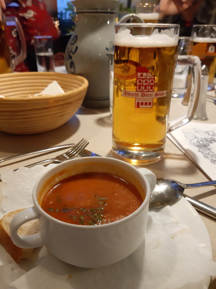 JessKaoth's tweet photo. @fdsc460 I love this tomato soup. Not too sour, not too sweet. Fully taste of tomato with other spices. They also have a corn bread in this soup. We eat it with the bread in the middle basket. Awesome combination. Love it. https://t.co/AJCXjW65Ni