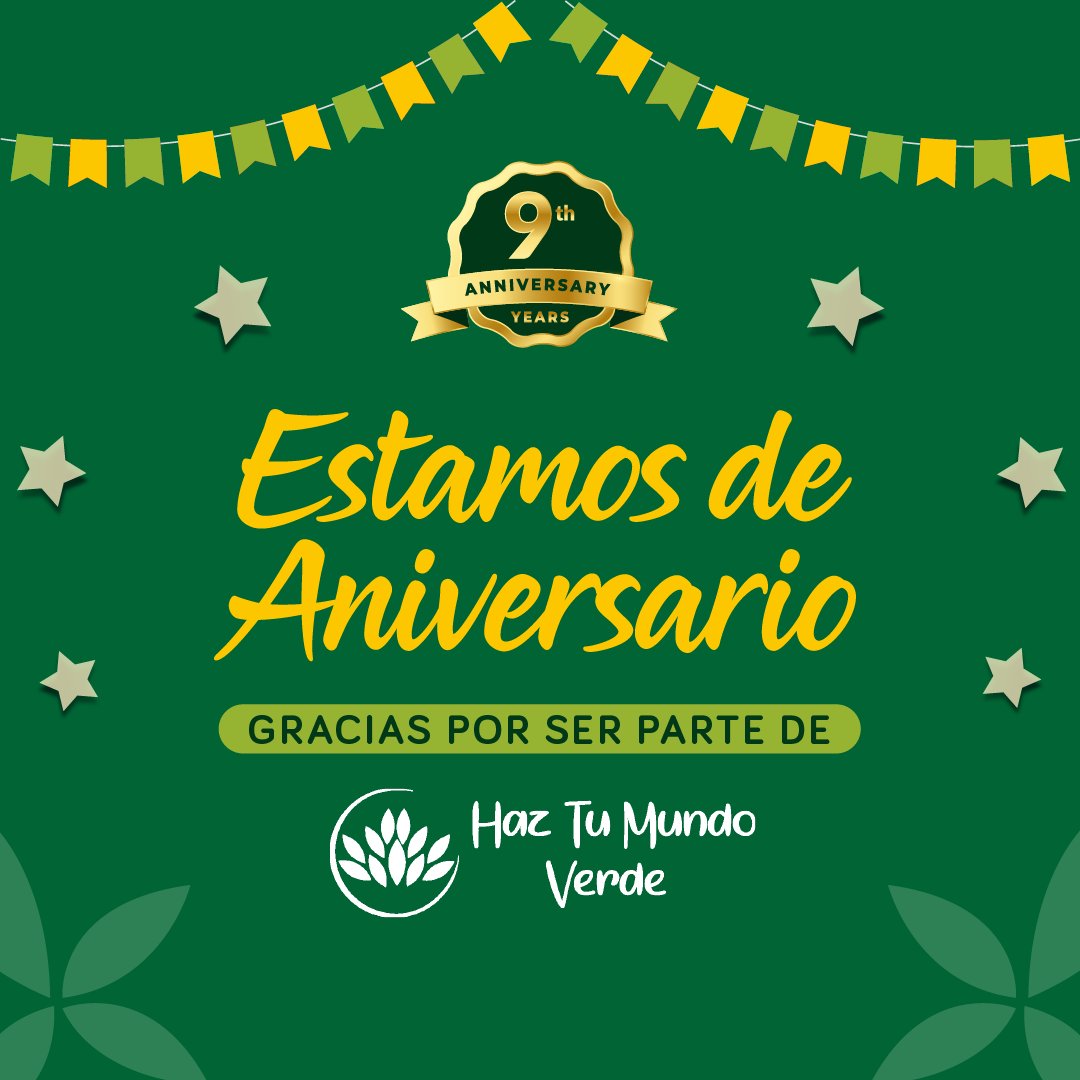 HTMV_'s tweet photo. Hace 9 años el equipo fundador decidió crear la organización Haz Tu Mundo Verde con la misión de lograr ciudades verdes, inclusivas y sostenibles, trabajando en conjunto con las comunidades 💚

Gracias al gran equipo multidisciplinario ✨

#aniversario #HTMV  #EquipoHazTu https://t.co/rDzdtUSi4w