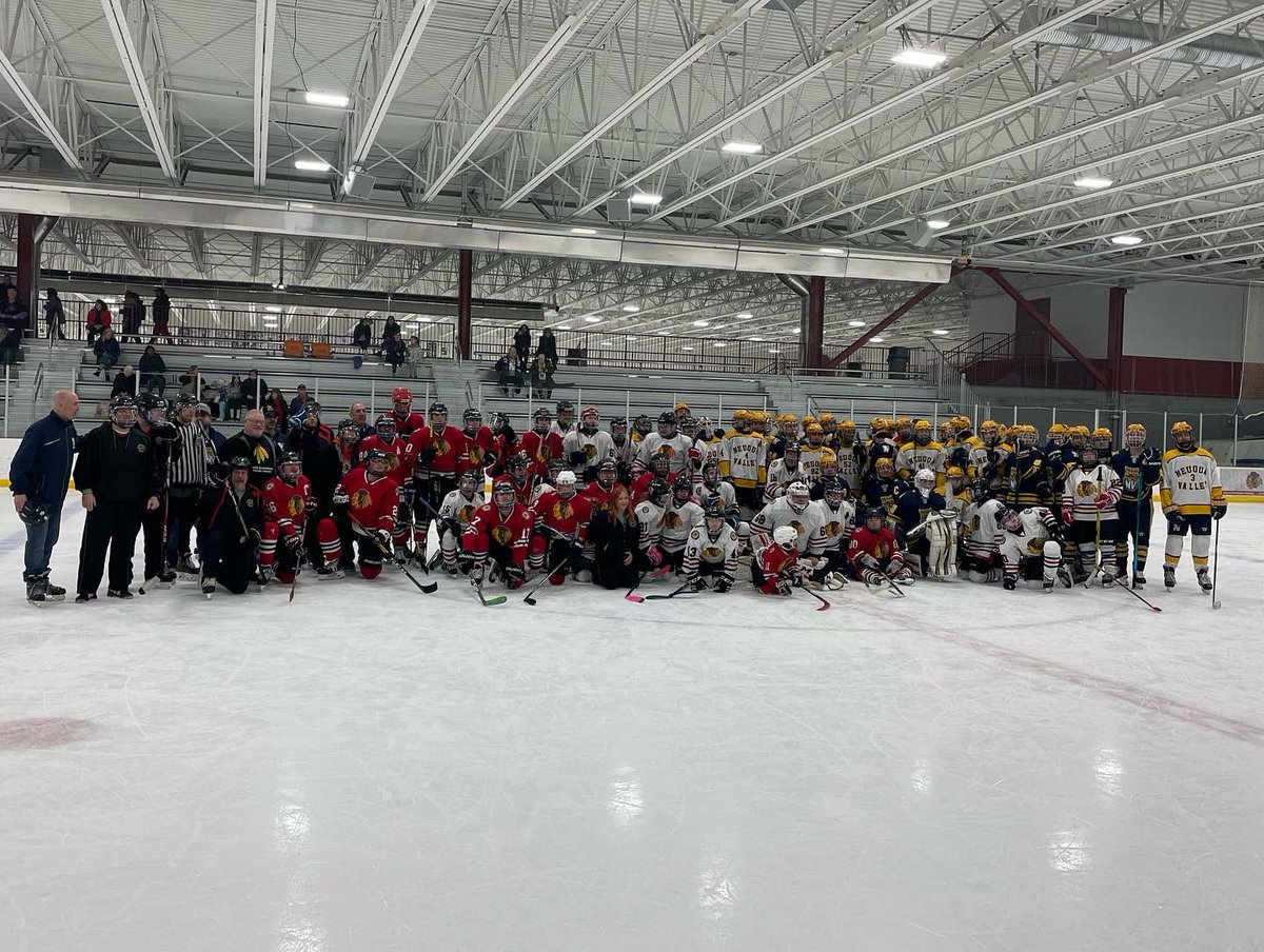 Thank you <a href="/NVHS__hockey/">Neuqua Valley Hockey</a> for a great afternoon. All smiles in the ice means everyone wins!!