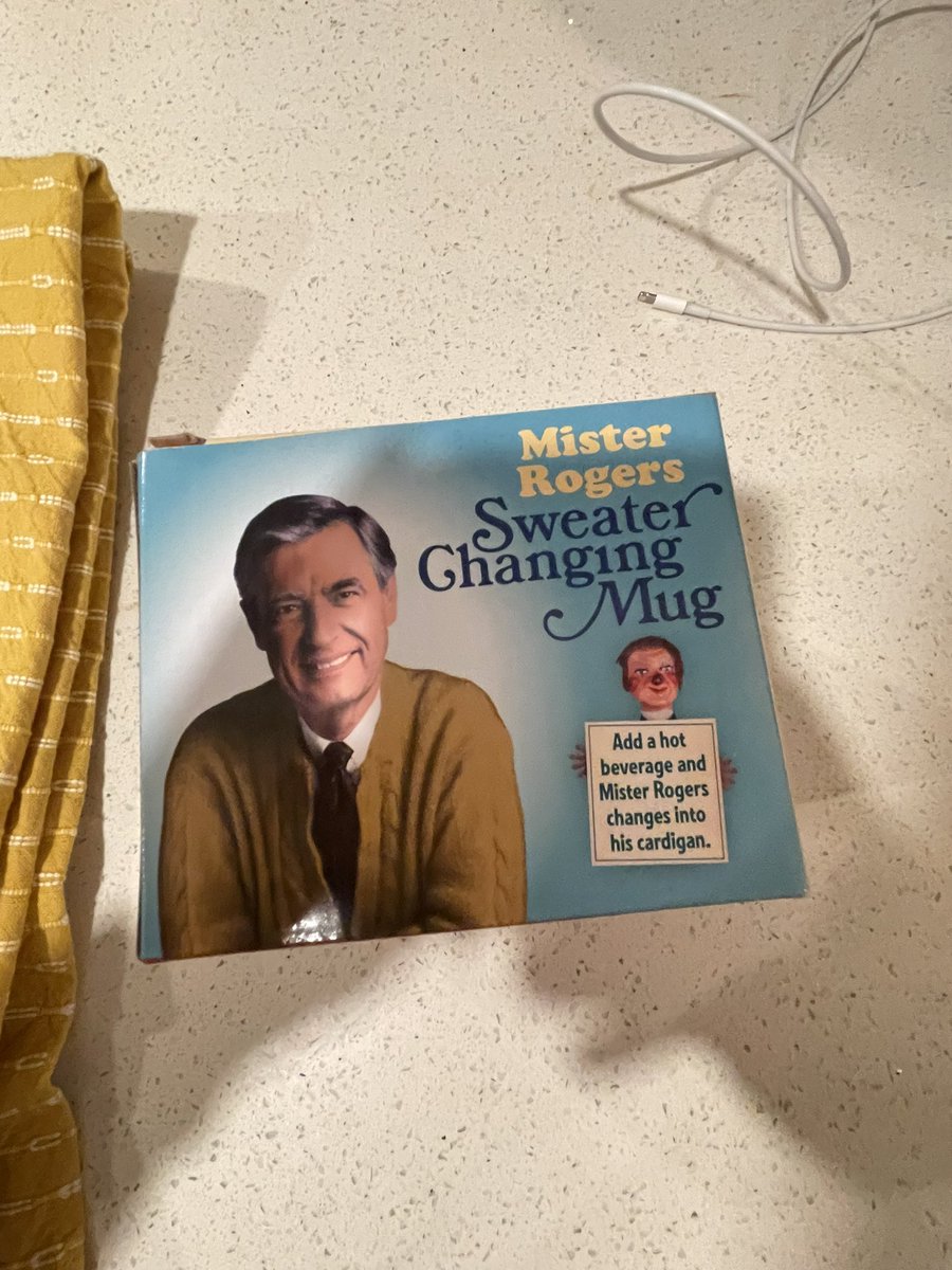 ignoredan's tweet photo. don’t even drink hot stuff but now I have to for mister rogers https://t.co/w9KCgnIYVr