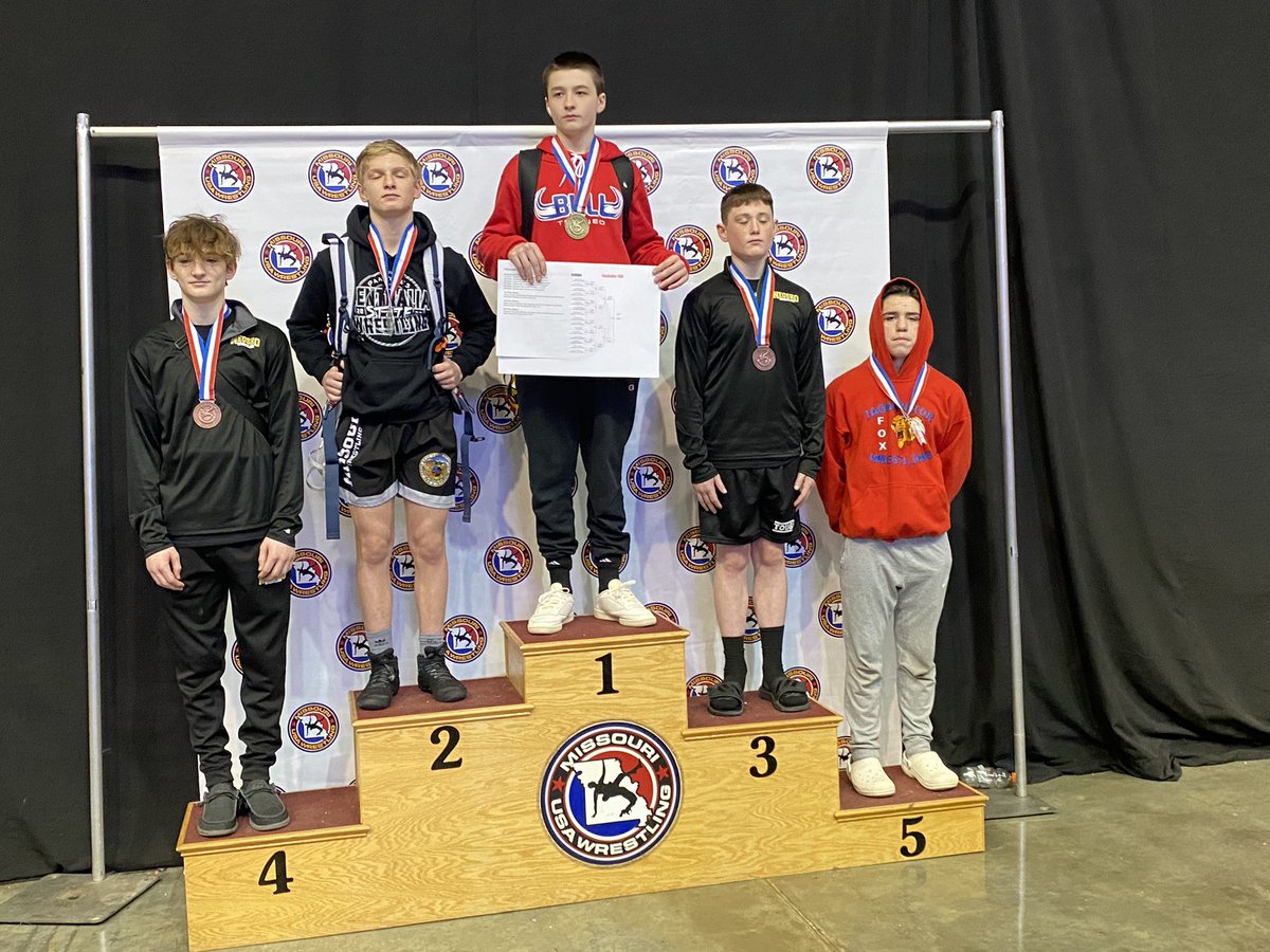 CPrice2007's tweet photo. Ended my 8th grade year with a good one.  5th place at State.  #14u130 #mousawrestling https://t.co/thI4m3eSGP