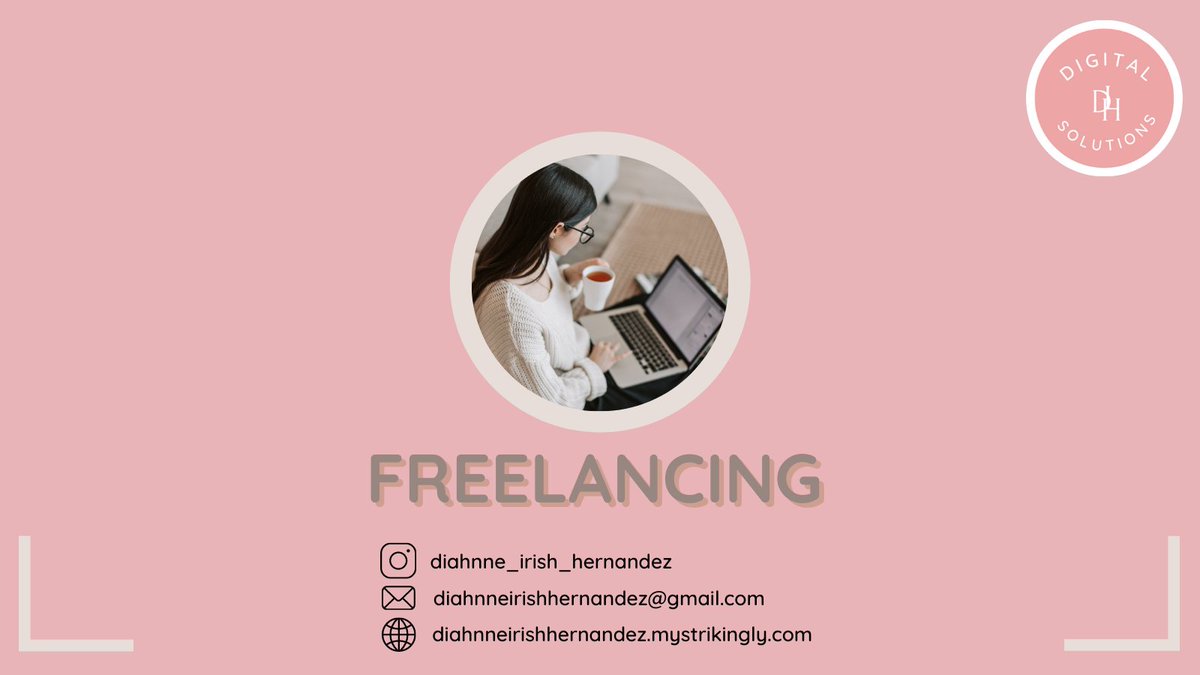 DiahnneIrish's tweet photo. Freelancing 💻 means working independently as a company and earning money 💰 by having multiple clients.📝  

For more information, visit me at:
@diahnneirishhernandez.mystrikingly.com
@diahnneirishhernandez@gmail.com

#freelancingbusiness
#businessconsultant
#digitalbusiness https://t.co/iFBz7h62Pu