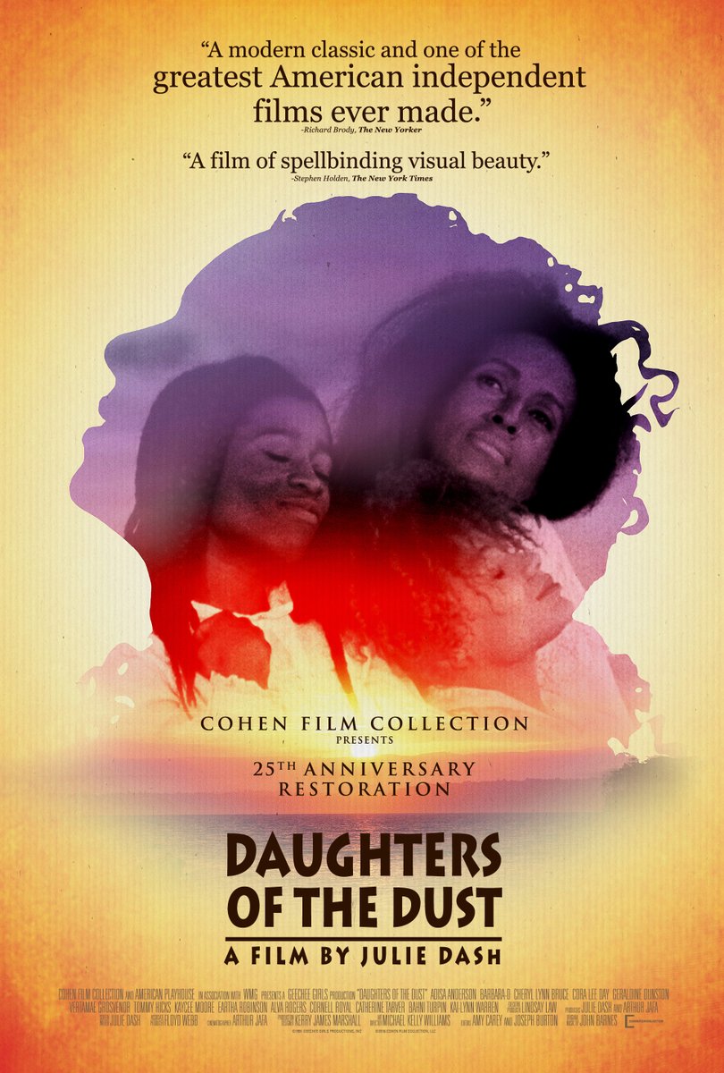 tzcinema's tweet photo. We would like to highlight Julie Dash and Daughters of the Dust, which was an independent film released at the 1991 Sundance Film Festival. It was written, directed and produced by Dash and is the 1st feature film directed by a black woman distributed theatrically in USA. https://t.co/841KM4LD0B