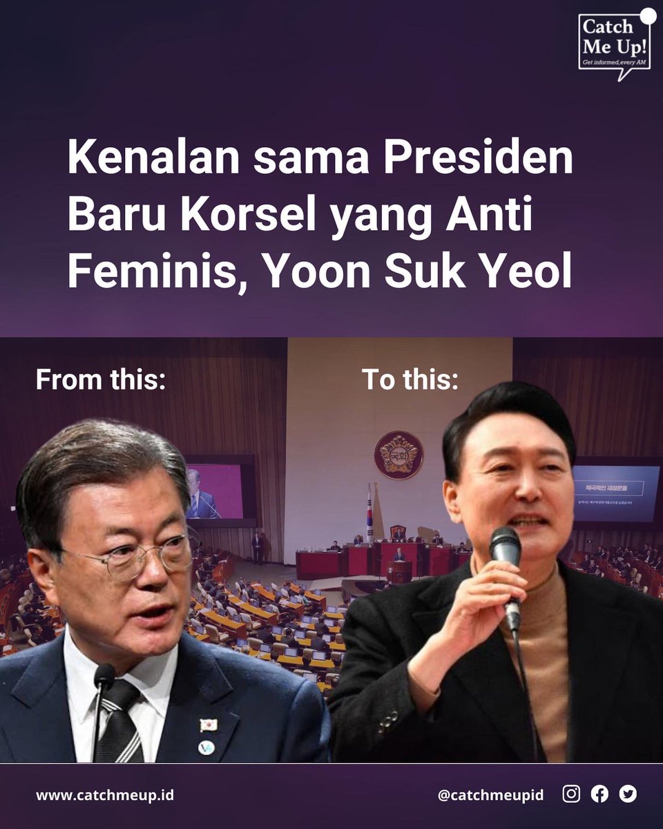 Yep, karena di Korsel gabole perpanjangan masa jabatan apalagi tiga periode, minggu lalu, Korsel memilih presiden barunya ni guys! 

Nah ternyata presiden baru ini bedaaa banget ama presiden sebelumnya! Hmmm beda gimana yaa maksudya?