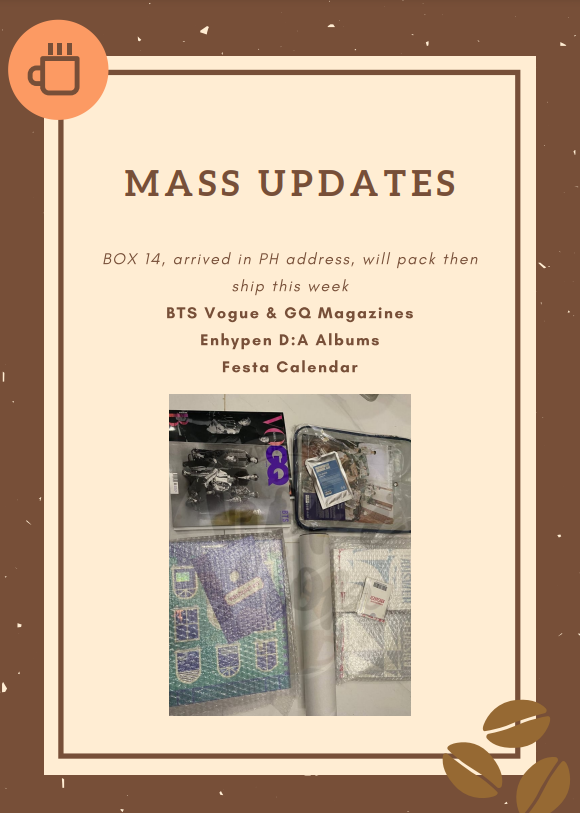 thekopishop's tweet photo. #KopiUpdates MASS UPDATES AS OF 10:45AM MARCH 14, 2022 MONDAY 🤎🤎🤎

Please don't hesitate to DM us for questions, clarifications etc. 

Thank you so much and God bless! https://t.co/FOge5KwaFC