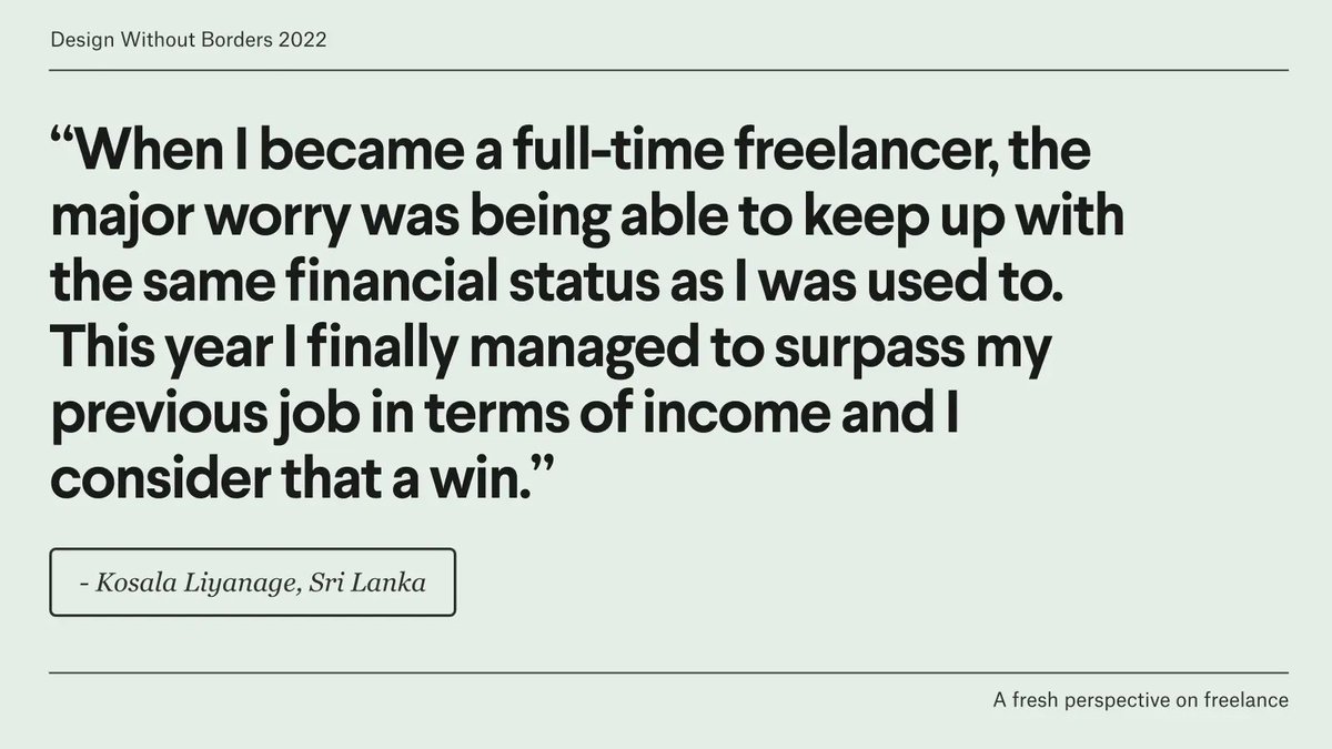 99designs's tweet photo. Manifesting better balance, new skills, and more money: creatives are finding success in more ways than one. Here's how they're making it happen. #designerreport #freelancereport https://t.co/OjK8qoIvza