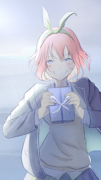 あくせるさんがTwitterに投稿した中野四葉(五等分の花嫁)のイラスト。