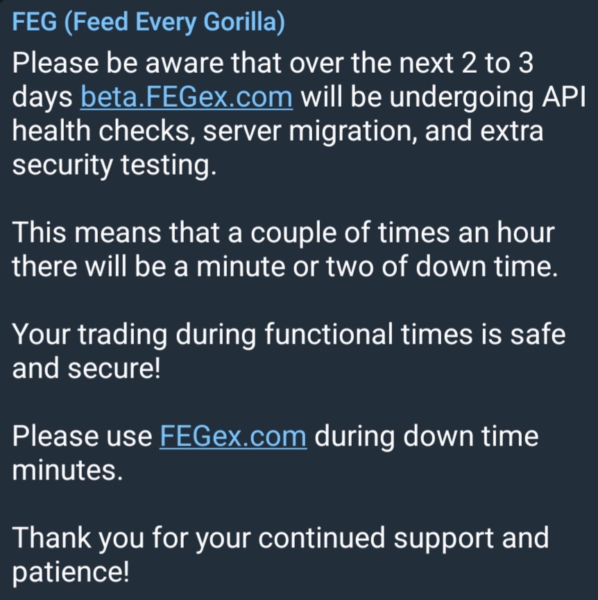 realTime2Burn1's tweet photo. #FEG (Feed Every Gorilla)
Bringing DeFi Together!
https://t.co/LE6UjlKFZH https://t.co/jGhlKMbO4T