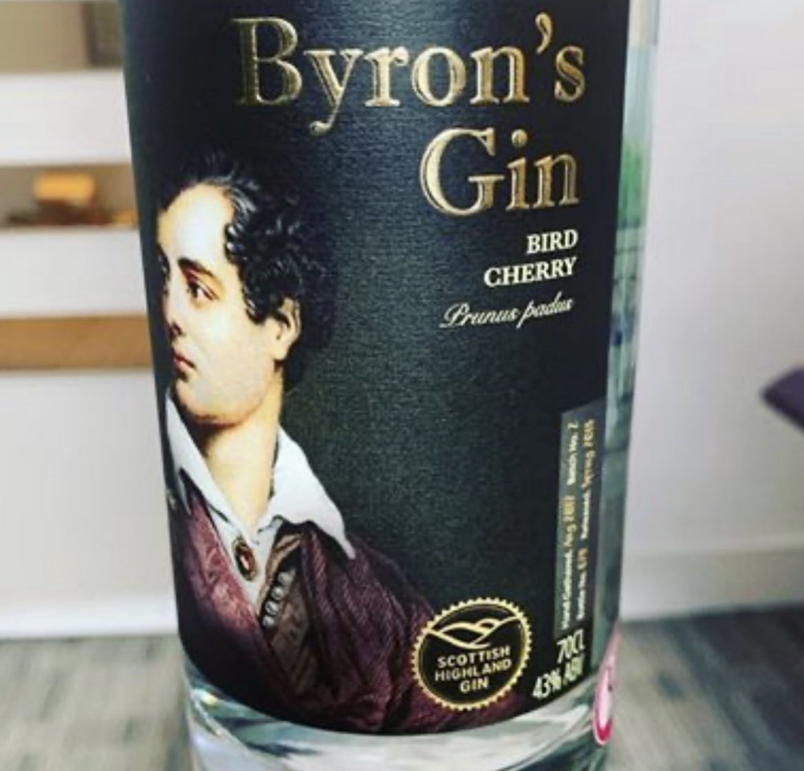 Our Byrons Gin Bird Cherry 😍 #Gin #ByronsGin #Whisky #Scotch