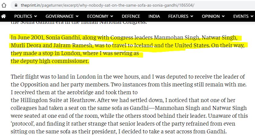 14. In June 2001 Sonia Gandhi Visited the USA where she had a 5-day stay. But before she reached there, she visited UK and Iceland (Check her colleagues' names in the photo)! Both countries are tax haven!