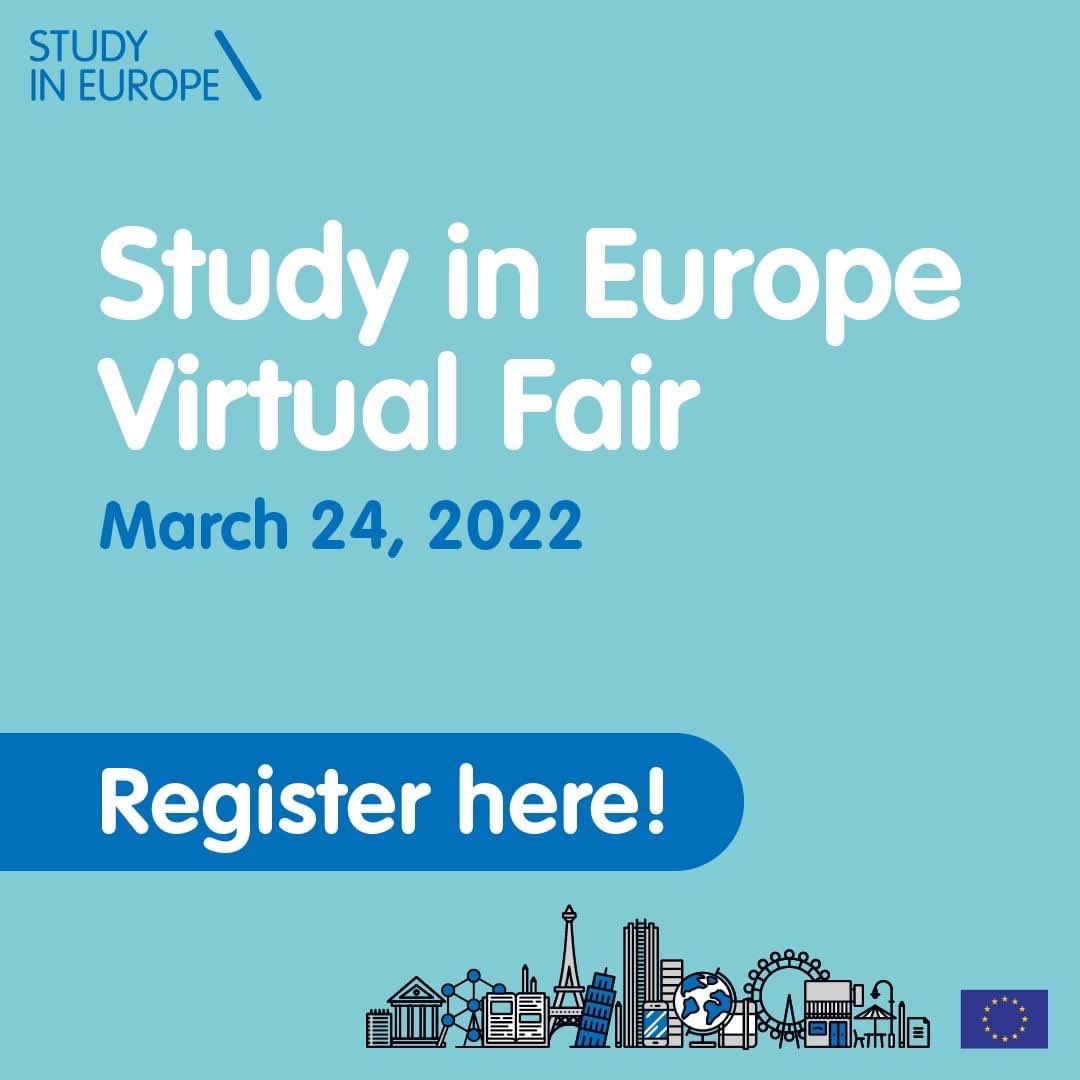 Interested about studying in #Finland ? Learn more about the opportunities from the Study in Europe - virtual fair on 24 March! <a href="/Ulkoministerio/">MFA Finland 🇫🇮</a> <a href="/AnnaKorpi/">Anna Korpi</a> 
meetyoo.live/register/1/DAA…