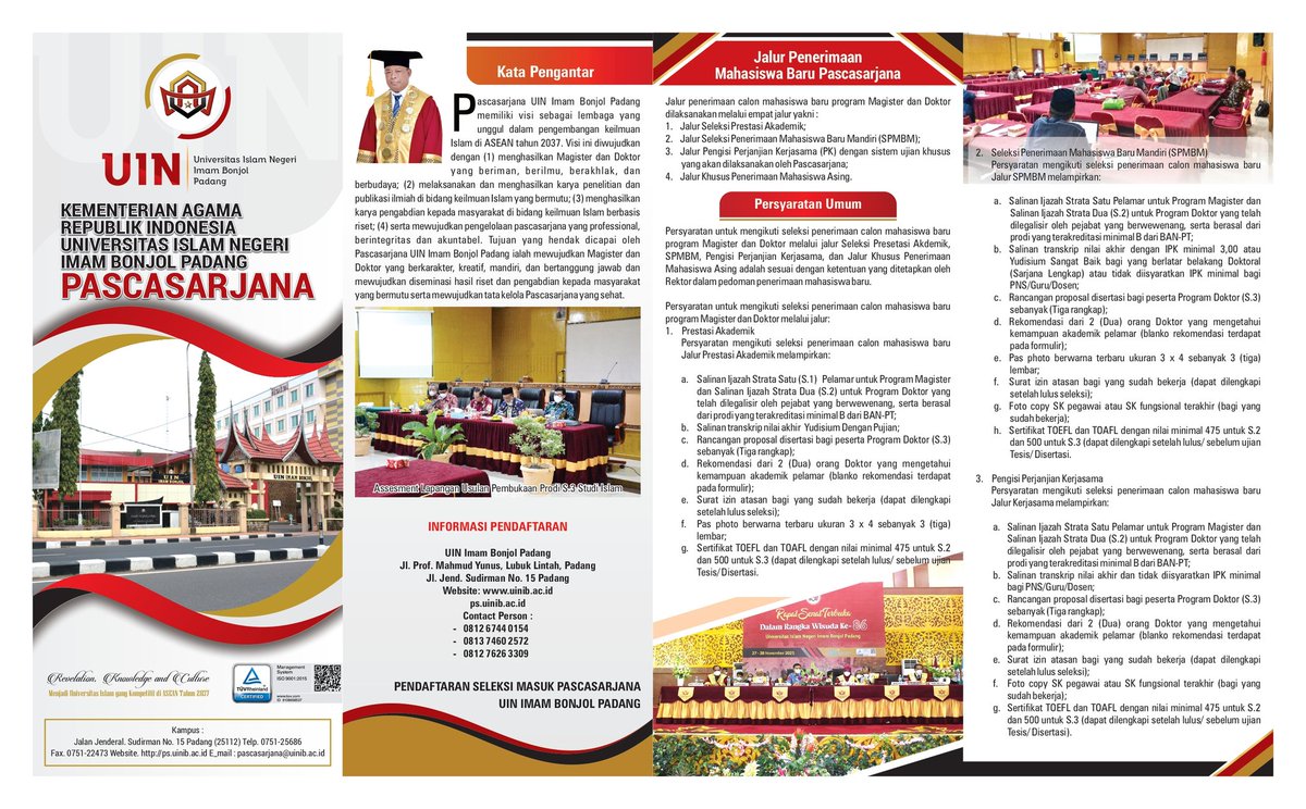 uinibpadang's tweet photo. Pendaftaran Pascasarjana Universitas Islam Negeri Imam Bonjol Padang https://t.co/d69fkkOyiO