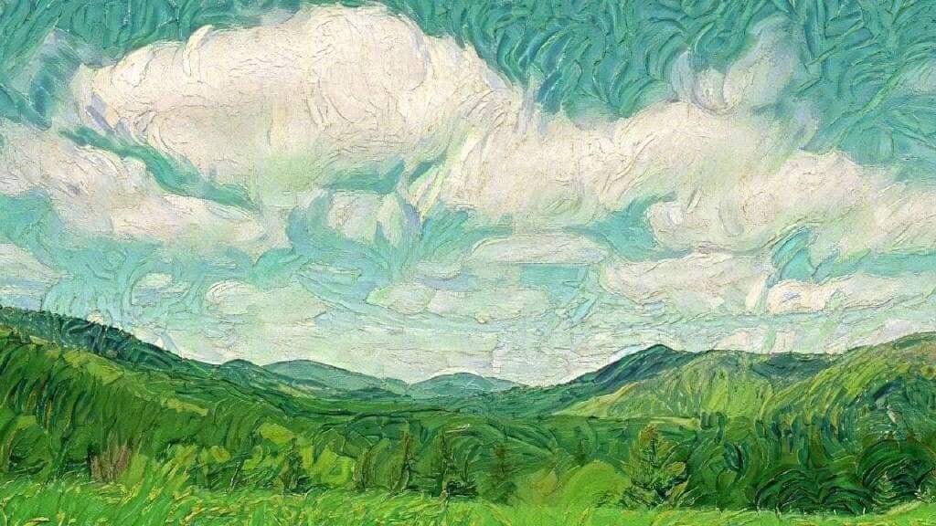 shades of green in van gogh's paintings