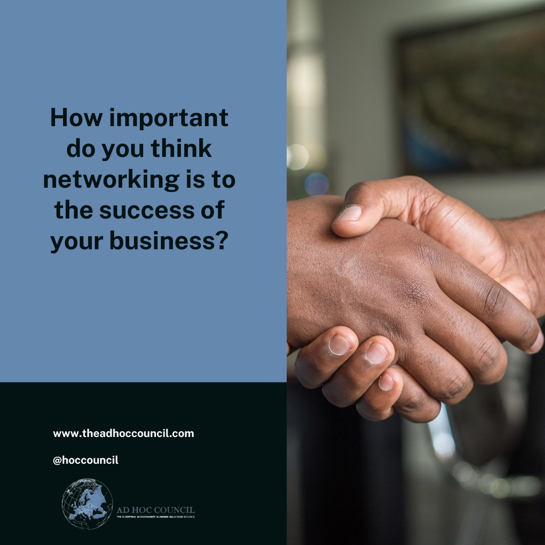 How important do you think networking is to the success of your business?

#AdHoc #Poll #LearnEveryDay #Growth #Networking #business #success