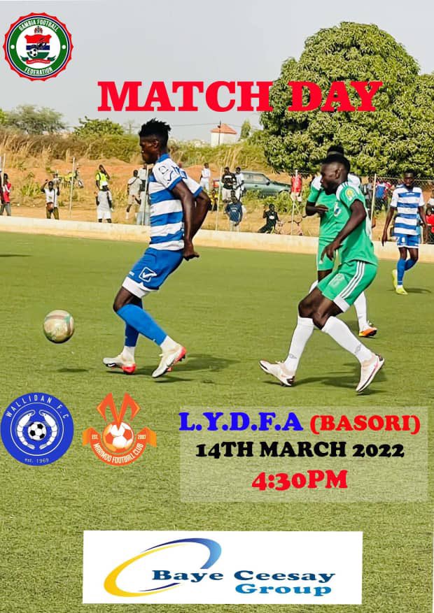MATCH DAY ⚽️⚽️⚽️

We will be in action today against Marimoo FC at the L. Y. D. F. A In Basori. 

#bayeceesayoil_gas