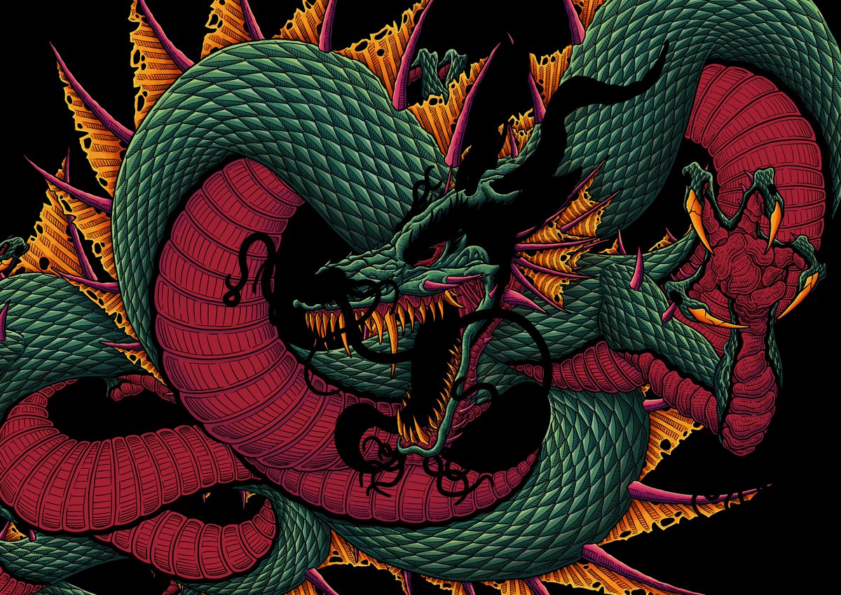 Blasphemy_ink's tweet photo. working on this one today, what do you think?🐉 https://t.co/8ZcDtlVLiJ