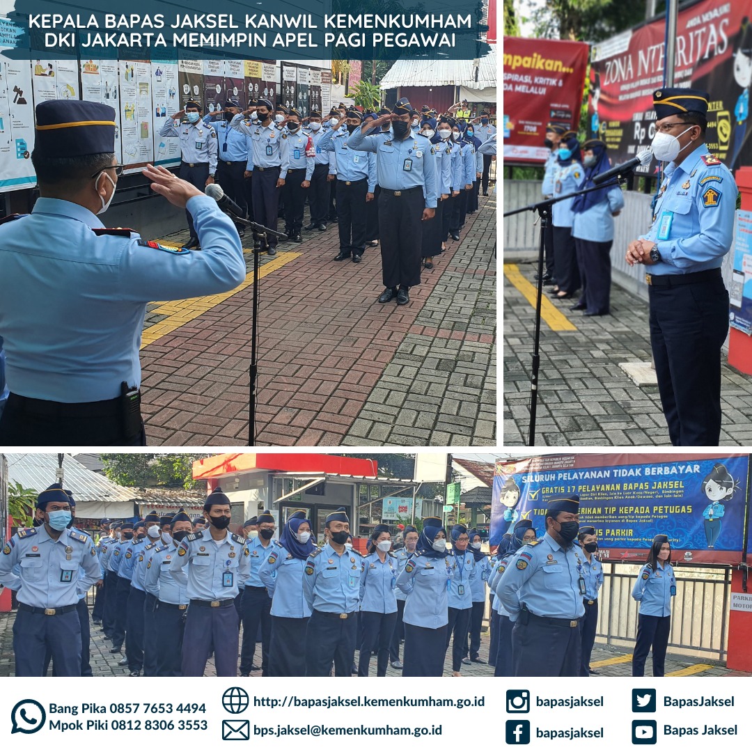 BapasJaksel's tweet photo. Hola Sohib Pika dan Piki

Balai Pemasyarakatan Kelas I Jakarta Selatan (Bapas Jaksel) Kanwil Kemenkumham DKI Jakarta kembali menerapkan 75 persen pegawai yang bekerja dari kantor.

Kebijakan ini diambil oleh Kepala Bapas Jaksel, Ricky Dwi Biantoro sesuai dengan arahan Sekjen https://t.co/sWinPQ4Kk3