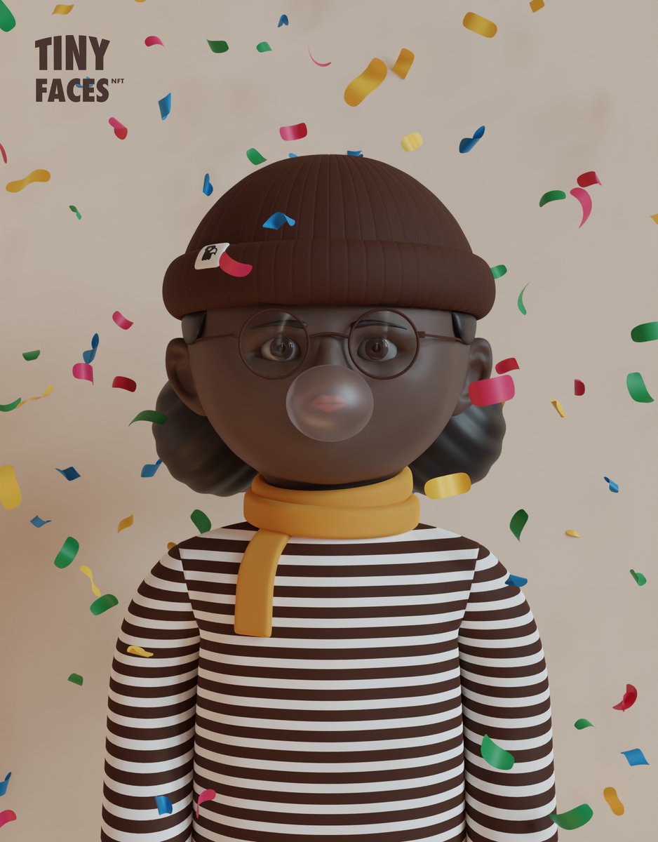 Rare confetti + rare bubblegum
Is this TinyRare? 😱🎊👓🧣

We're giving away 10 WL 🏆 spots. 
1️⃣ Follow us
2️⃣ Retweet + like + mention
3️⃣ Join Discord

➡️ nft.tinyfac.es