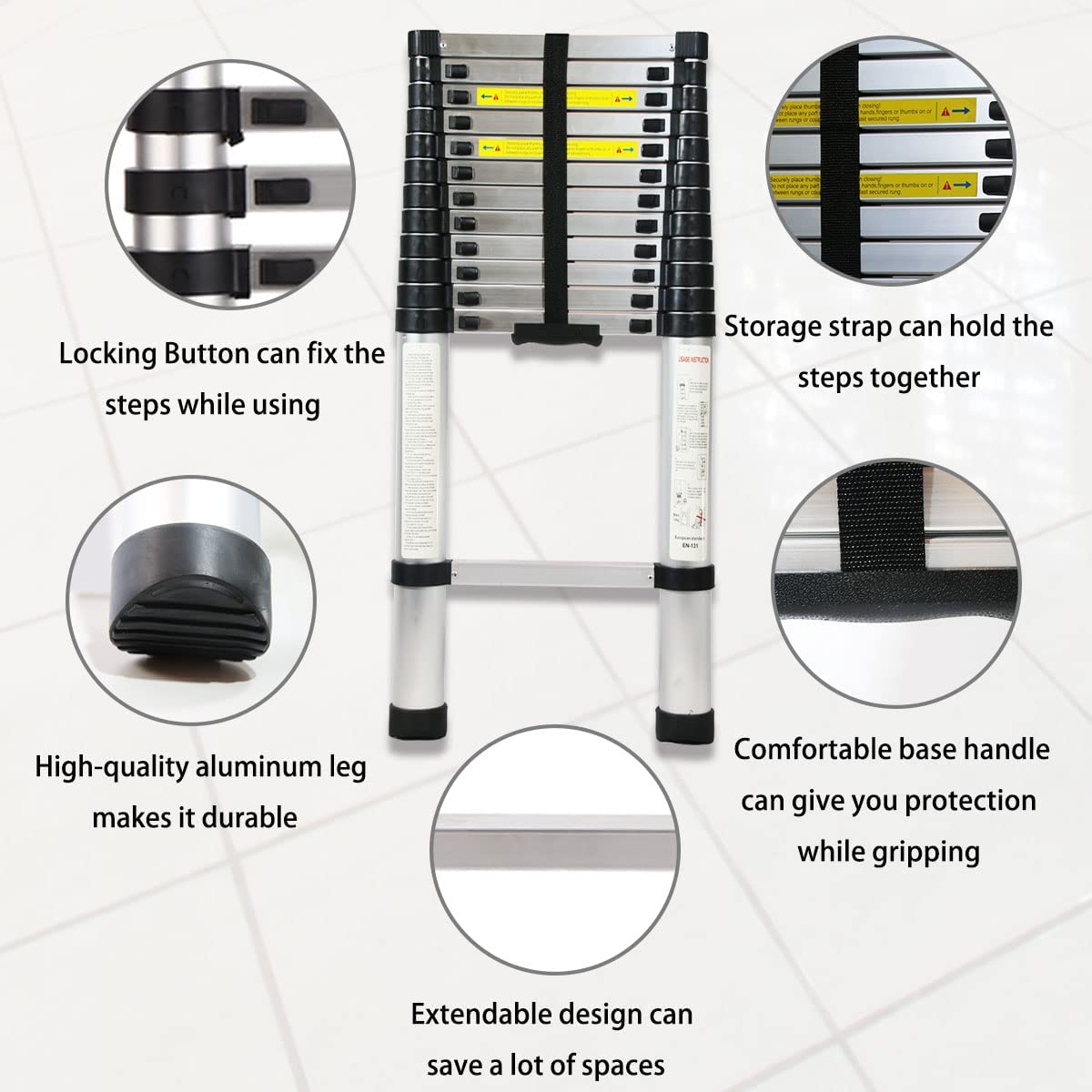 Makeronly2's tweet image. Extendable Telescopic Extension Ladder with Locking Button for Business &amp;amp; Household Use (Black &amp;amp; Silver) for sale !
Welcome to visit our shop : amazon.com/Multi-Purpose-…