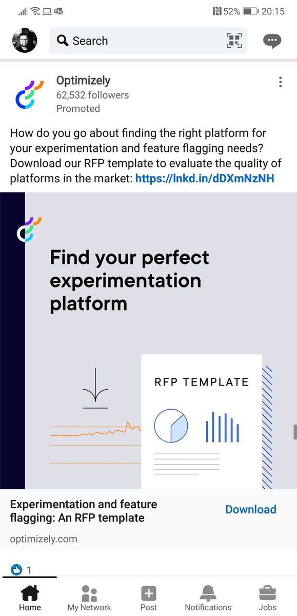 Do you let your kids mark their own homework?

I got hit with this ad from Optimizely..  Use their RFP template to help you "find the right platform for your experimentation and feature-flagging needs".

I'm sure this is objective. Not.

#ecommerce #abtesting #mvt #cro #ux #sales