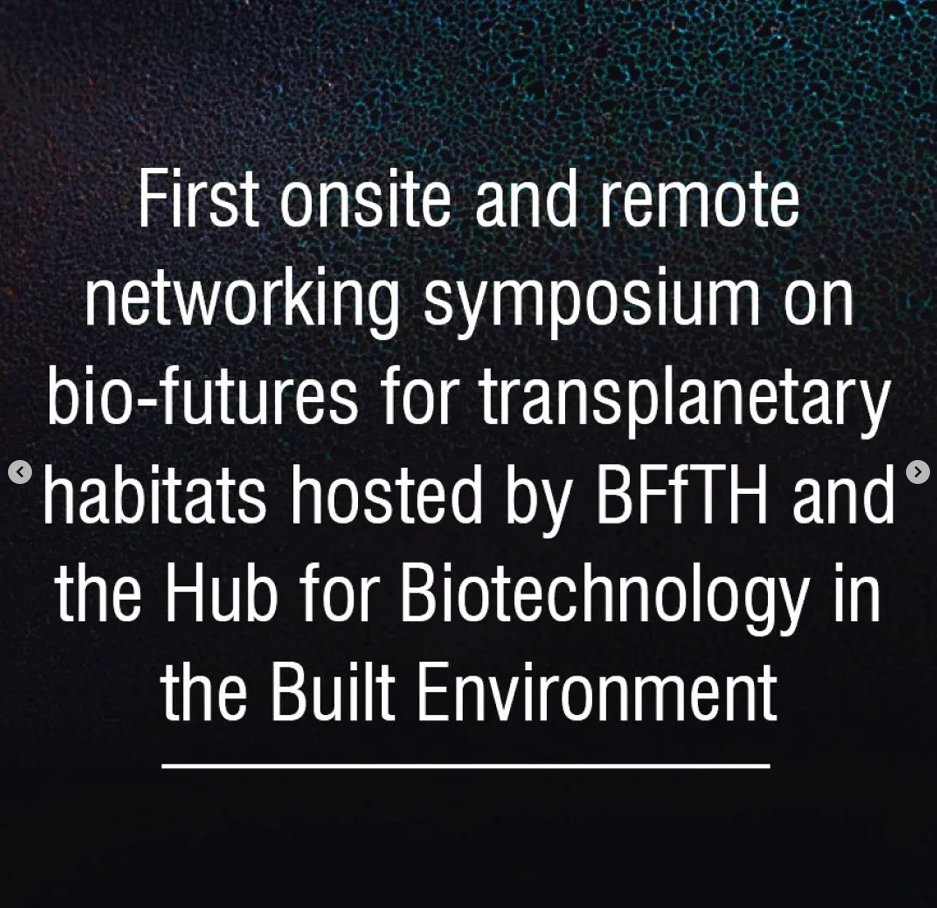 Hub for Biotechnology in the Built Environment tweet media