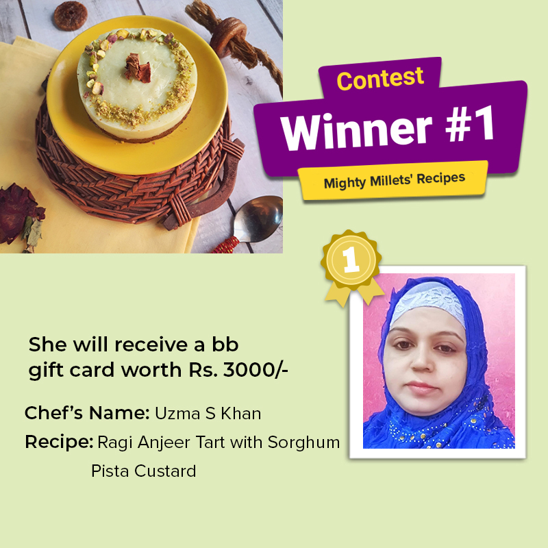 bigbasket_com's tweet photo. We are excited to announce the winners of the Mighty Millets' Recipe contest!
Thank you for participating!
#bigbasket #Contest #ContestWinners #RecipeContest #Recipes #bbCookBook https://t.co/WnXY0LxW8t