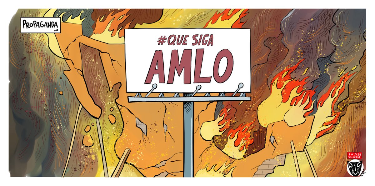 monerorictus's tweet photo. "Propaganda" Cartón publicado en @ElFinanciero_Mx https://t.co/uJukQZtykg